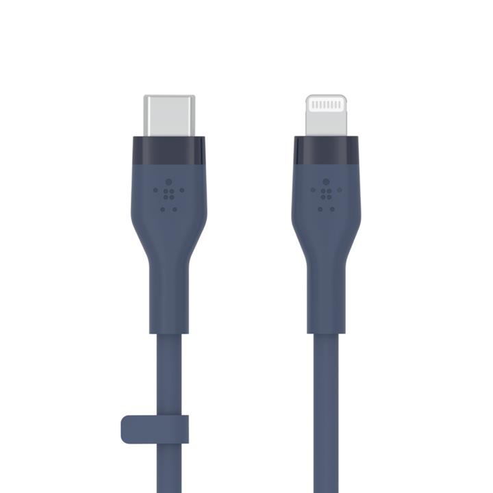 کابل شارژ سریع USB-C به لایتنینگ بلکین مدل CAA009bt3MBL طول 3 متر